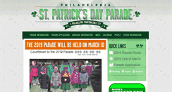 Desktop Screenshot of philadelphiastpatsparade.com